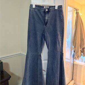 We The Free Dark Blue Flare Jeans